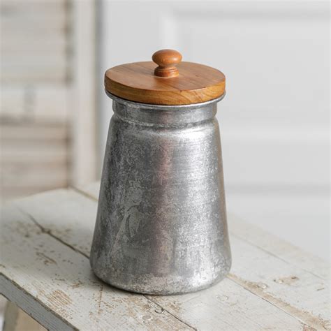 vintage farmhouse galvanized containers